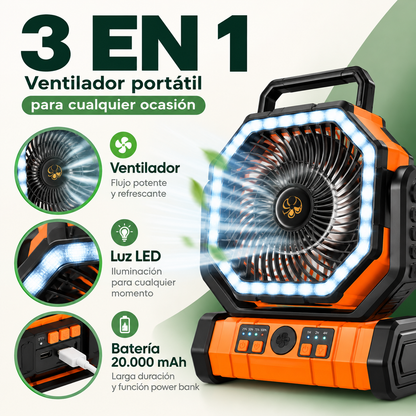 Ventilador Portátil 3 en 1